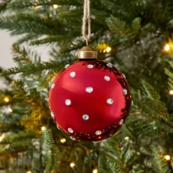 Noelle Spot Bauble RED