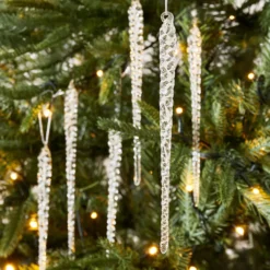 Noelle Drop Bauble 6 Pk Clear