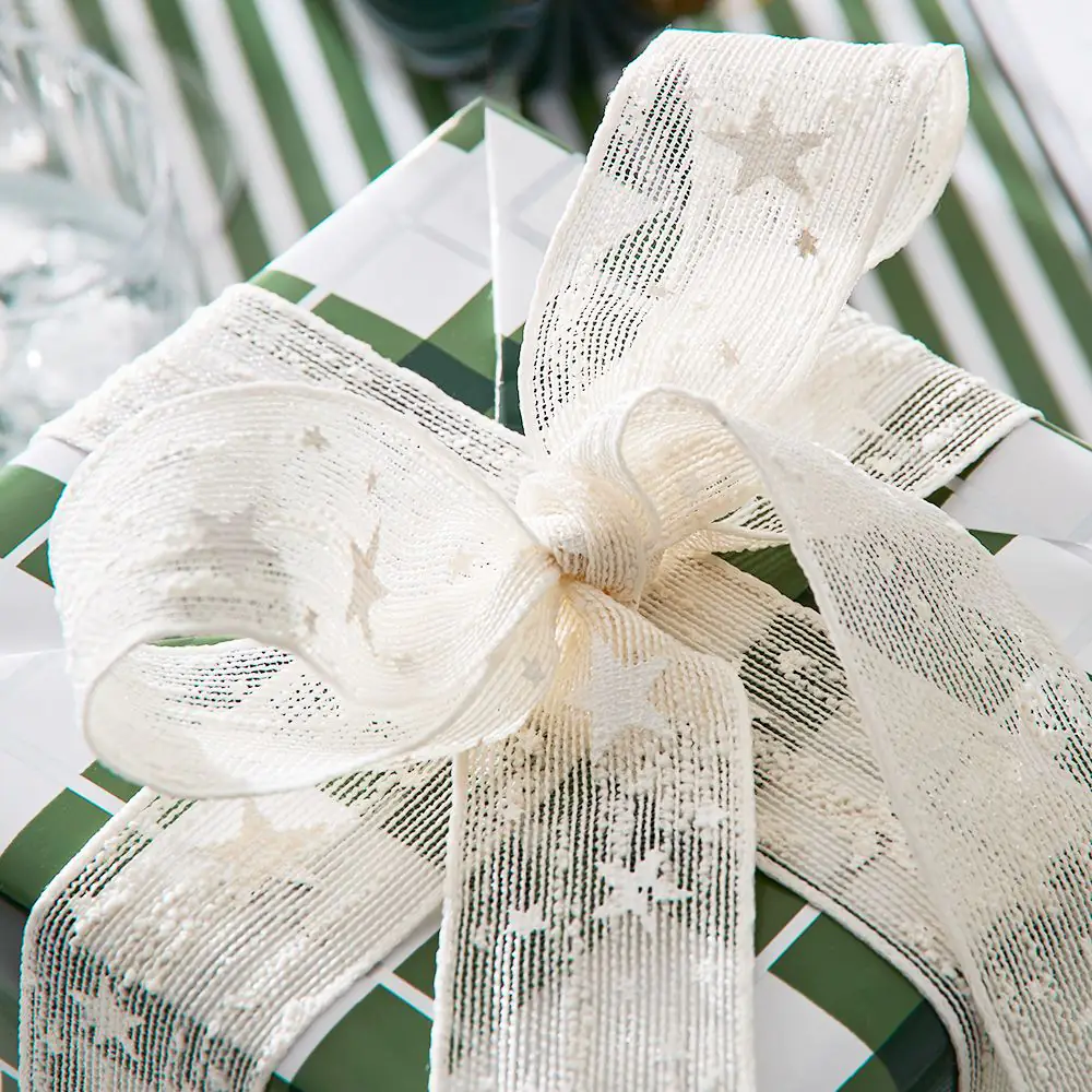 Star Ribbon - 5m White 4 Star Ribbon - 5m White - Image 2