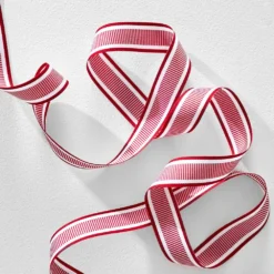Noelle Red Stripe Christmas Ribbon – 5m Festive Gift Wrap Accessory