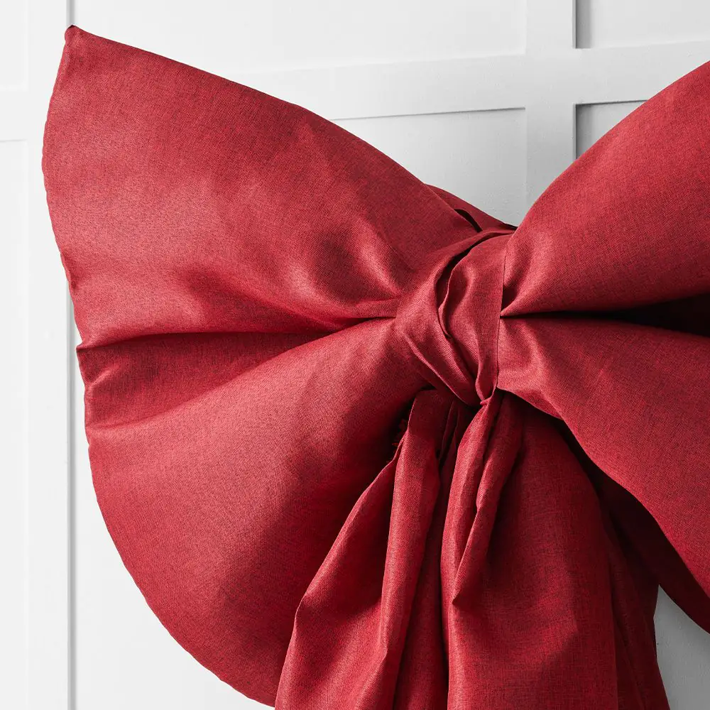 Noelle Extra Large Red Christmas Bow – Structured Foam Base Decorative Holiday Statement Bow 5 Noelle Extra Large Red Christmas Bow – Structured Foam Base Decorative Holiday Statement Bow - Image 3