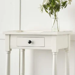 Elise Bedside Table White 9 Elise Bedside Table White -Provincialhomeliving 2010048 D