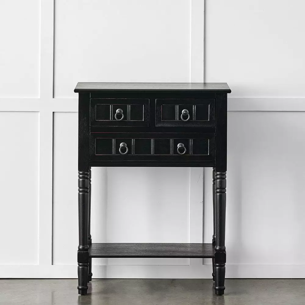 Elise 3 Drawer Bedside Table 4 Elise 3 Drawer Bedside Table - Image 2