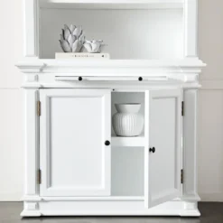 Obernai 1 Section Library White -Provincialhomeliving 2020050 d