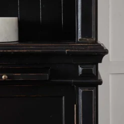 Obernai 1 Section Library Black -Provincialhomeliving 2020051 G