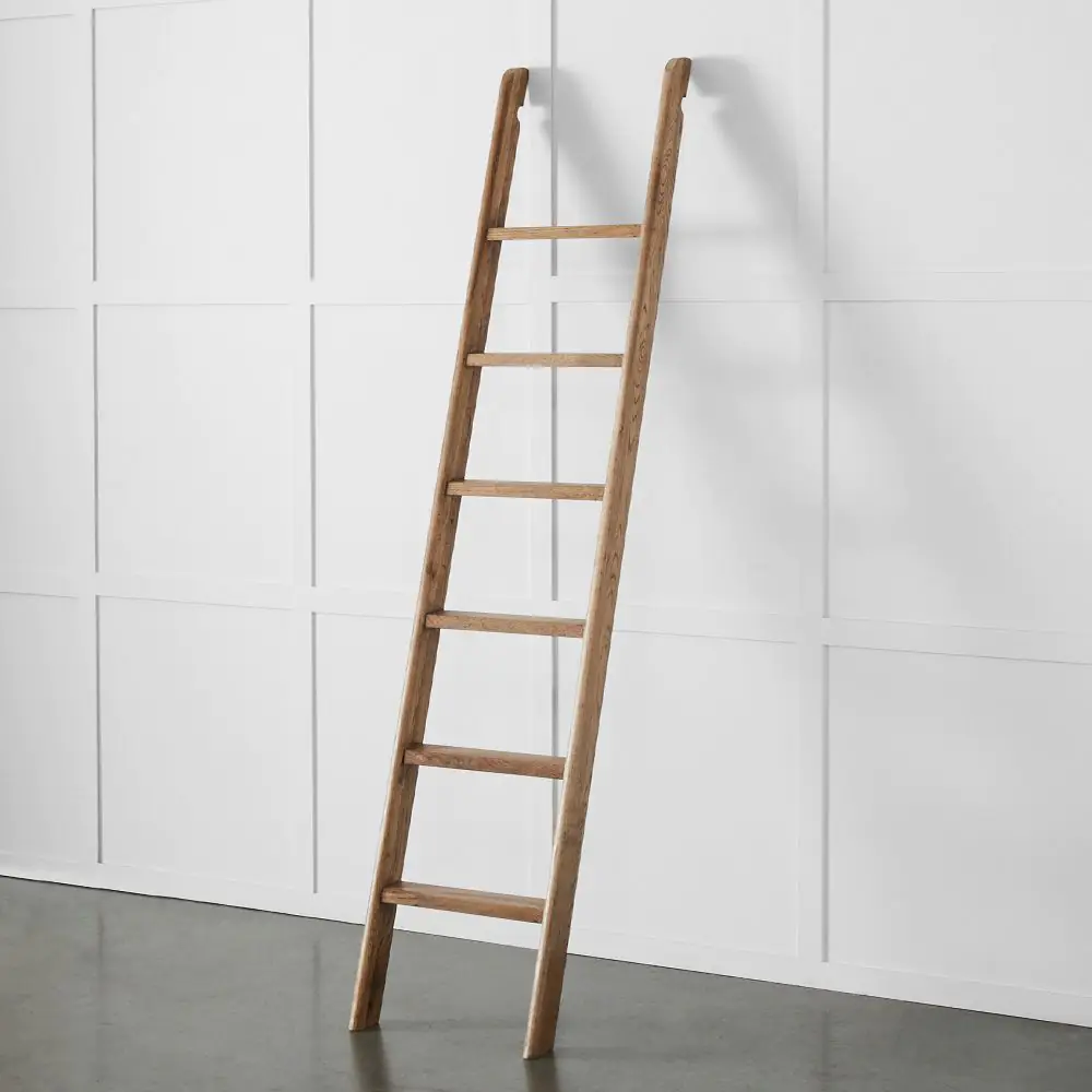 Obernai Natural Oak Handcrafted Ornamental Traditional Library Ladder 3 Obernai Natural Oak Handcrafted Ornamental Traditional Library Ladder
