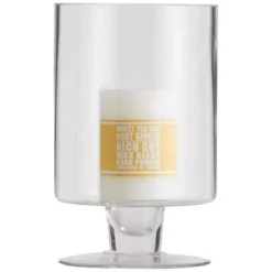 St Piere Footed Hurricane Candleholder -Provincialhomeliving 5102 B