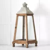 "Antique" Wooden Lantern -Provincialhomeliving 5154 c