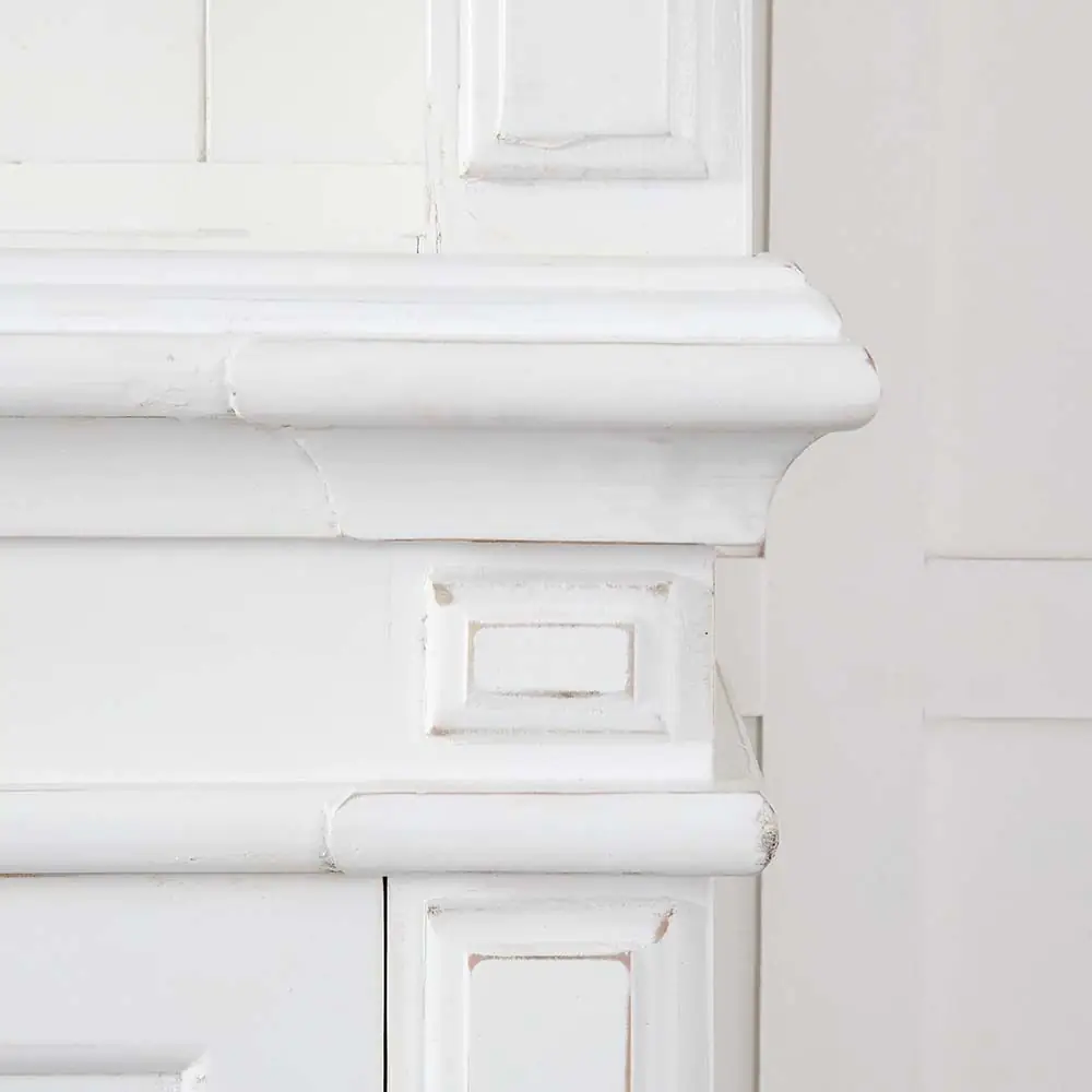 Obernai 3 Section Library White - Classic Handcrafted Large Painted Bookcase with Adjustable Shelves 7 Obernai 3 Section Library White - Classic Handcrafted Large Painted Bookcase with Adjustable Shelves - Image 5