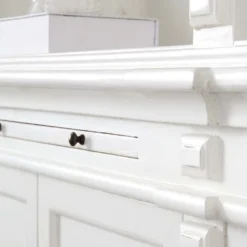 Obernai 3 Section Library White - Classic Handcrafted Large Painted Bookcase with Adjustable Shelves 16 Obernai 3 Section Library White - Classic Handcrafted Large Painted Bookcase with Adjustable Shelves -Provincialhomeliving 5583 G