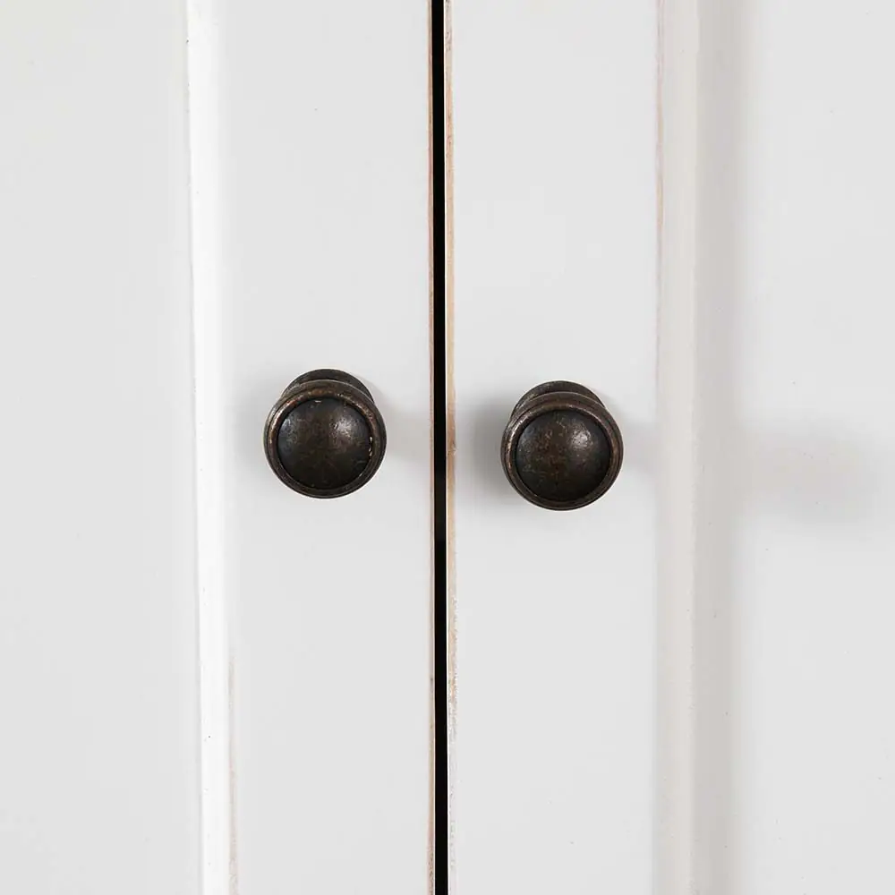 Obernai 3 Section Library White - Classic Handcrafted Large Painted Bookcase with Adjustable Shelves 9 Obernai 3 Section Library White - Classic Handcrafted Large Painted Bookcase with Adjustable Shelves - Image 7