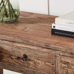 4 Drawer Elm Sofa Table -Provincialhomeliving 5657 D