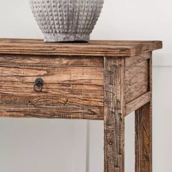 4 Drawer Elm Sofa Table -Provincialhomeliving 5657 F