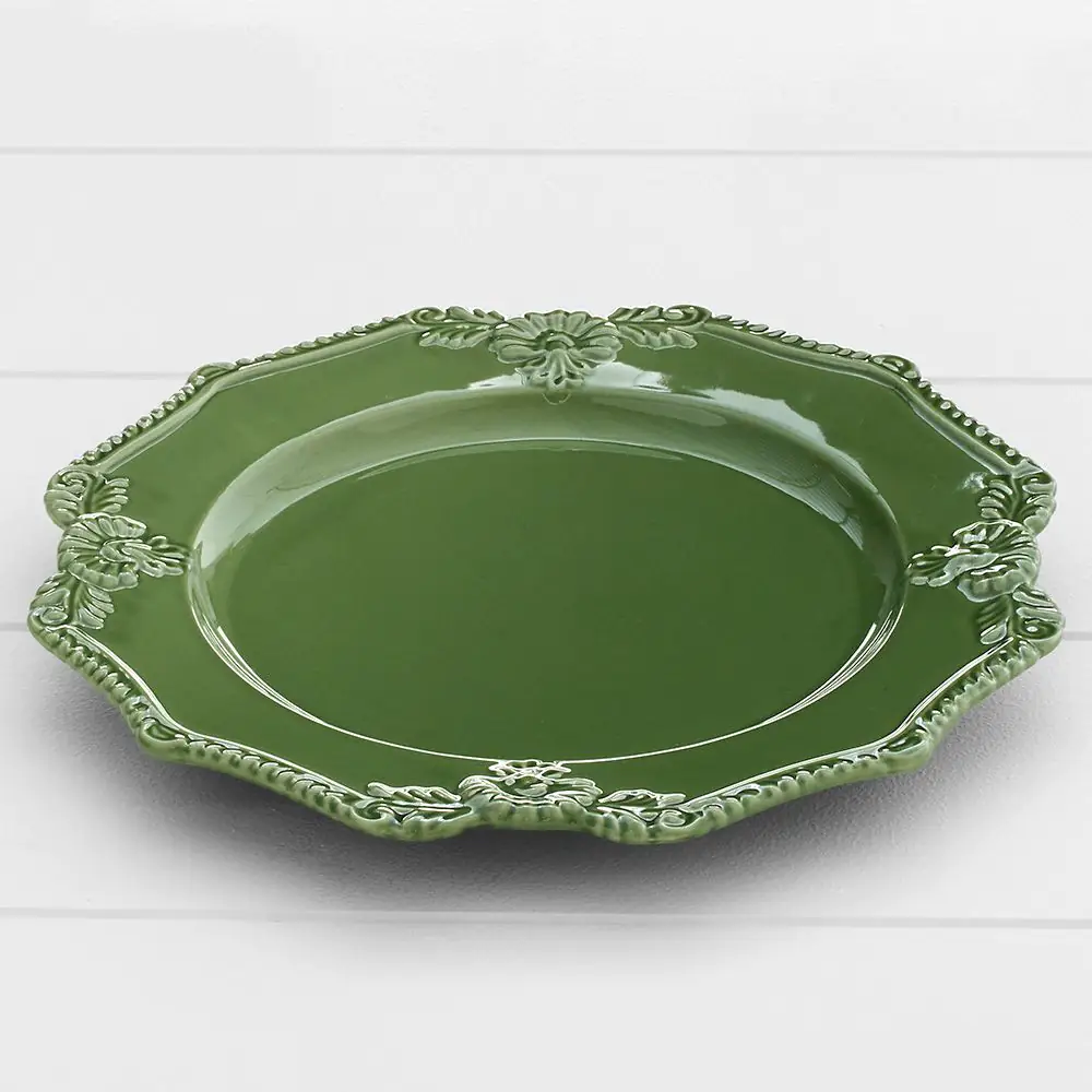 Bretagne Charger Plate Bretagne Green 4 Bretagne Charger Plate Bretagne Green - Image 2