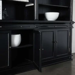 Obernai 2 Section Library Black -Provincialhomeliving 6806 H