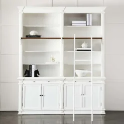 Obernai 2 Section Library White -Provincialhomeliving 6807 I