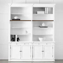 Obernai 2 Section Library White