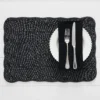 Parassy Napkin Black -Provincialhomeliving 7036 n