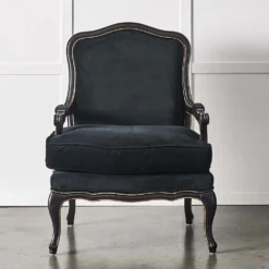 French Armchair Black -Provincialhomeliving 7059 B 1