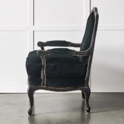 French Armchair Black -Provincialhomeliving 7059 C