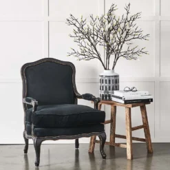 French Armchair Black -Provincialhomeliving 7059 F