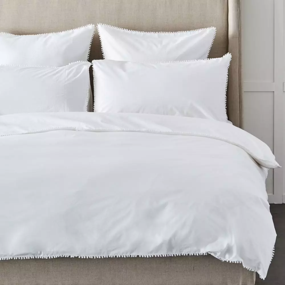 Kent Quilt Cover - White 3 Kent Quilt Cover - White